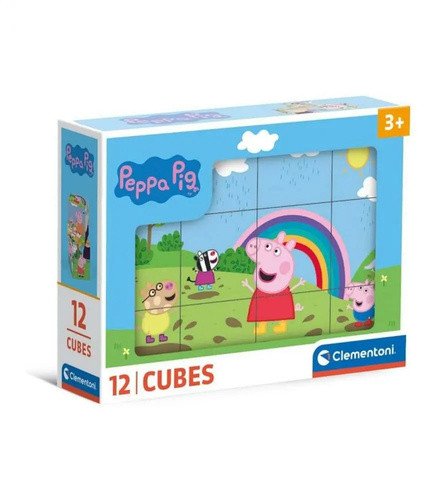Obrázkové kostky: Prasátko Peppa 12 kostek