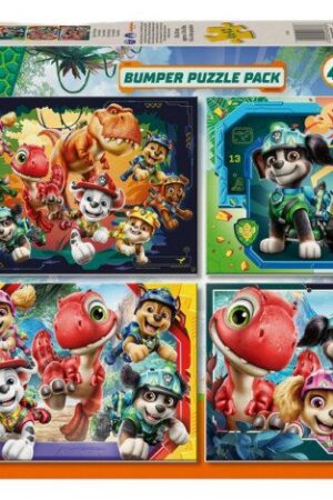 Puzzle Tlapková patrola: Dinosauří film 4x42 dílků