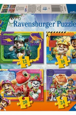 Puzzle Tlapková patrola: Dinosauří film 4v1