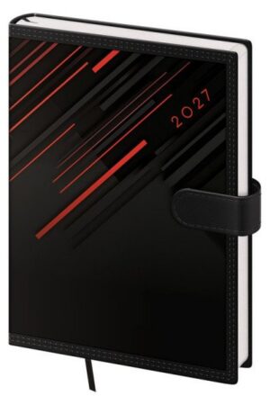 Diář 2027 denní A5 Tone - červená s magnetem