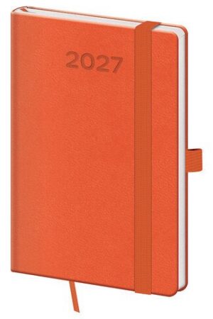 Diář 2027 týdenní kapesní Print Pop - oranžová