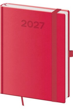 Diář 2027 týdenní B6 Print Pop - malinová
