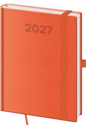 Diář 2027 denní B6 Print Pop - oranžová