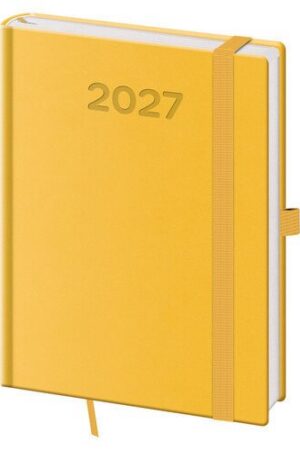 Diář 2027 denní B6 Print Pop - žlutá