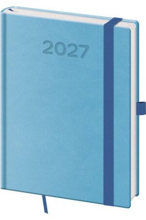 Diář 2027 denní B6 Print Pop - světle modrá