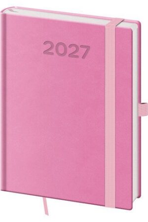 Diář 2027 denní B6 Print Pop - růžová
