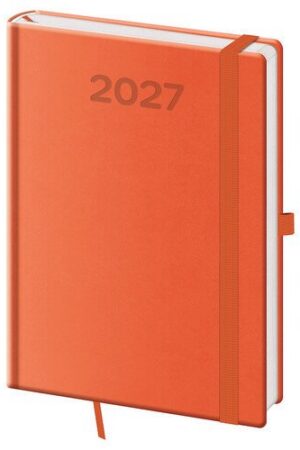 Diář 2027 denní A5 Print Pop - oranžová