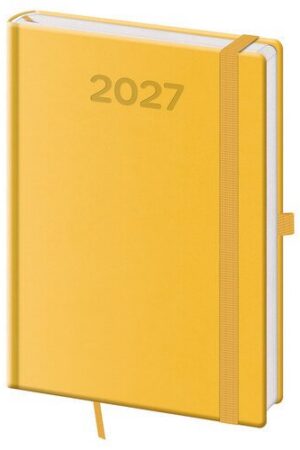 Diář 2027 denní A5 Print Pop - žlutá