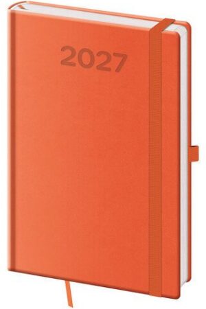 Diář 2027 týdenní A5 Print Pop - oranžová