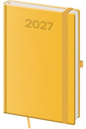 Diář 2027 týdenní A5 Print Pop - žlutá