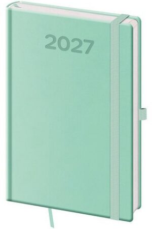 Diář 2027 týdenní A5 Print Pop - světle zelená