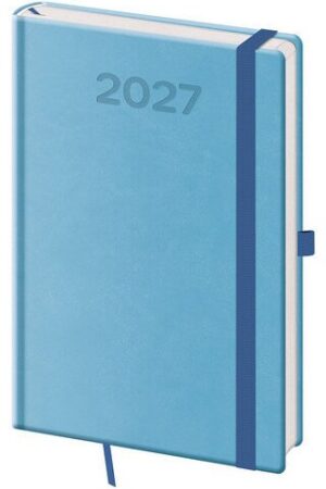 Diář 2027 týdenní A5 Print Pop - světle modrá