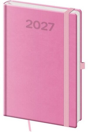 Diář 2027 týdenní A5 Print Pop - růžová