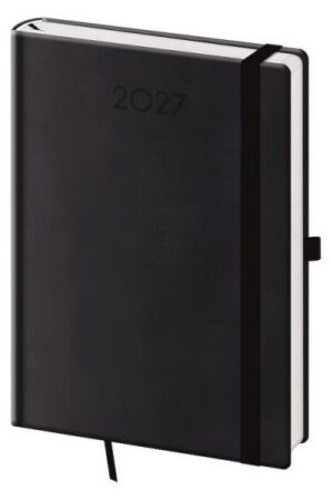 Diář 2027 denní A5 Print Plus - černá