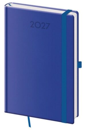 Diář 2027 týdenní A5 Print Plus - královská modrá