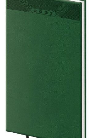 Diář 2027 týdenní kapesní Print Classic - zelená