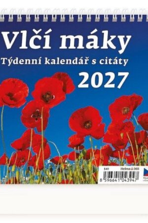 Kalendář stolní 2027 - Vlčí máky