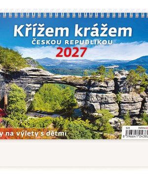 Kalendář stolní 2027 - Křížem krážem Českou republikou