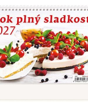 Kalendář stolní 2027 - Rok plný sladkostí