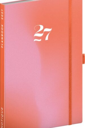 Diář/notes 2027: Planbook - Korál, 13 x 21 cm