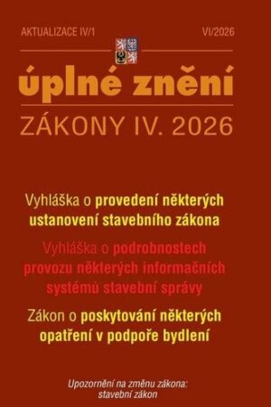 Aktualizace  IV/1 2026 O poskytování některých opatření v podpoře bydlení