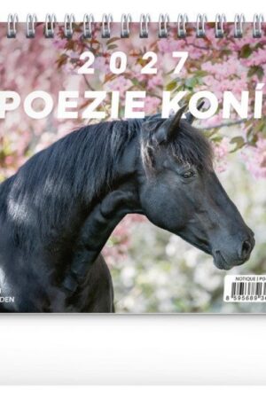 Kalendář 2027 stolní: Poezie koní, 16,5 x 13 cm