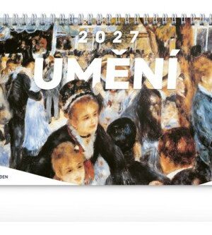 Kalendář 2027 stolní: Umění - 14denní, 33 x 14,5 cm