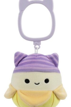 Squishmallows Klíčenka Banán s kočičí čepicí - Junie 9 cm