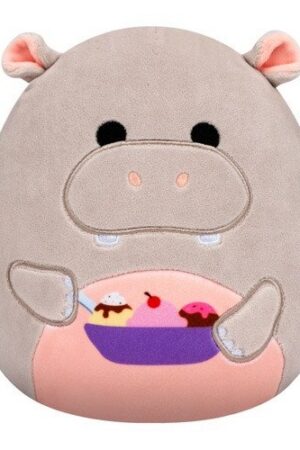 Squishmallows Šedý hroch se zmrzlinou - Harrison 20 cm