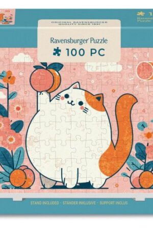 Puzzle se stojánkem: Broskvové pokušení 100 dílků