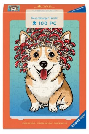 Puzzle se stojánkem: Corgi 100 dílků