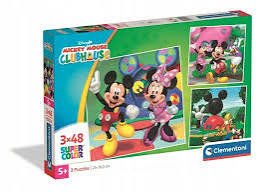 Puzzle Mickey Mouse 3x48 dílků