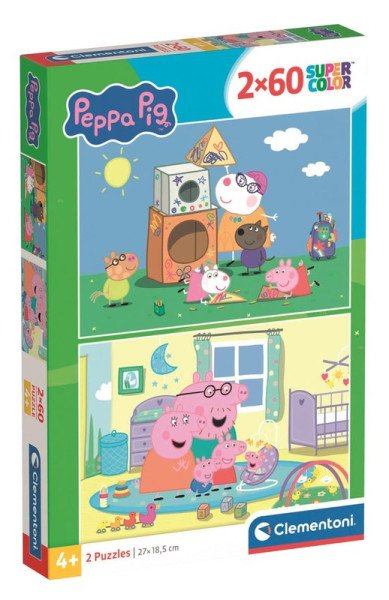 Puzzle Prasátko Peppa 2x60 dílků