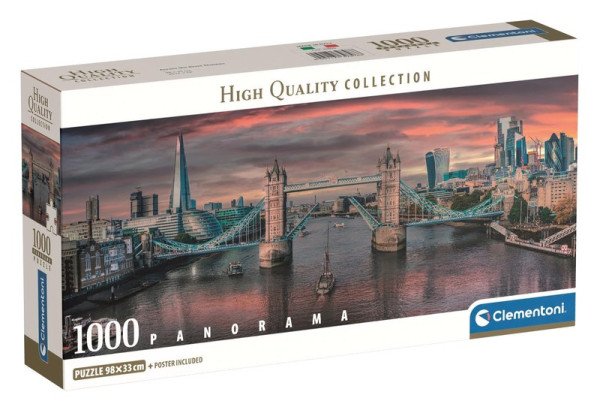 Puzzle Panorama: Přes řeku Temži 1000 dílků