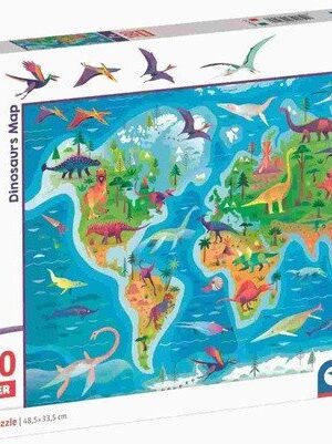 Puzzle Dinosauří mapa 180 dílků
