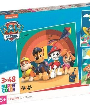 Puzzle Tlapková Patrola 3x48 dílků