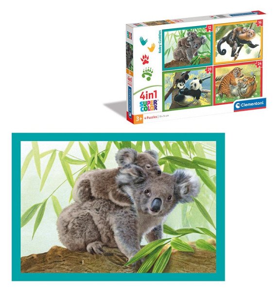 Puzzle Roztomilá mláďata 4v1 (12+16+20+24 dílků)