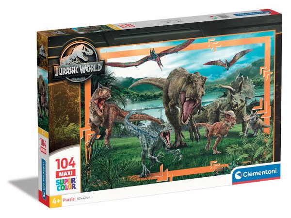 Puzzle Jurský svět Maxi 104 dílků
