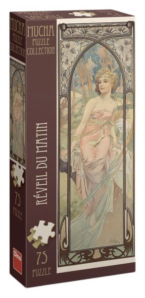 Puzzle Panoramic Alfons Mucha: Probuzení rána 75 dílků