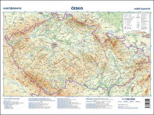 Česko Příruční mapa 1:1 120 000