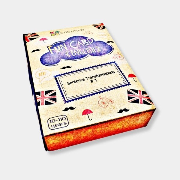 Fun card English Sentence Transformations #1