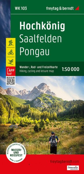 Hochkönig 1:50 000 / turistická, cyklistická a rekreační mapa