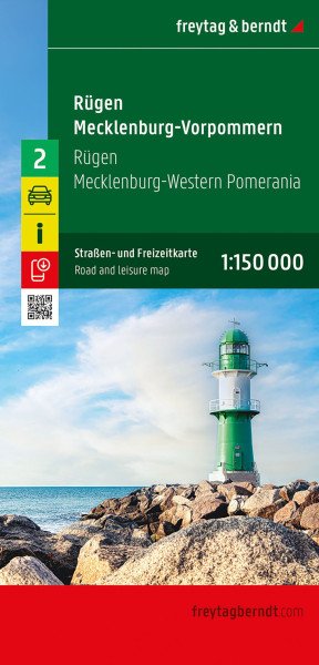 Rujána – Meklenbursko-Přední Pomořansko 1:150 000 / automapa + rekreační mapa