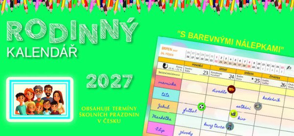 Kalendář 2027 stolní: RODINNÝ