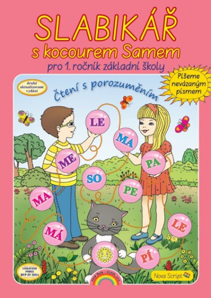 Slabikář s kocourem Samem pro 1. ročník ZŠ, Čtení s porozumění, nevázané písmo