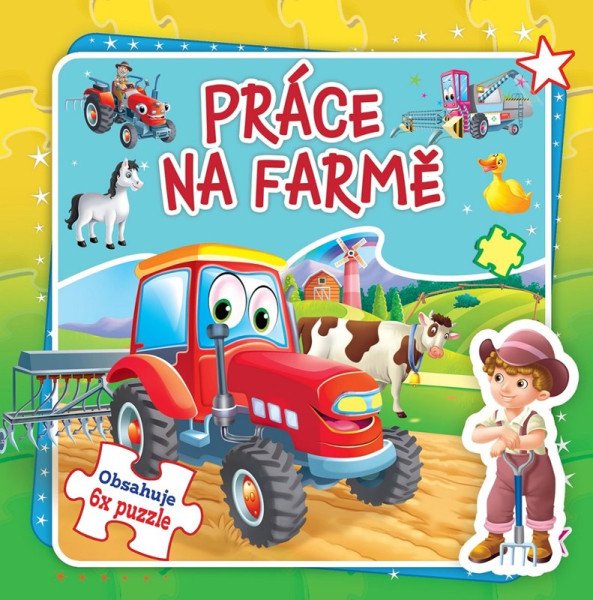 Práce na farmě - Obsahuje 6x puzzle