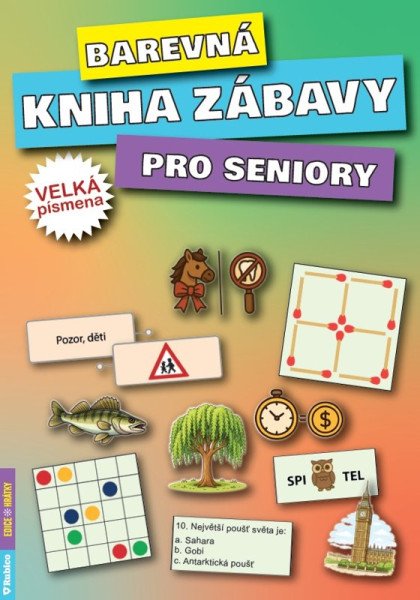 Barevná kniha zábavy pro seniory