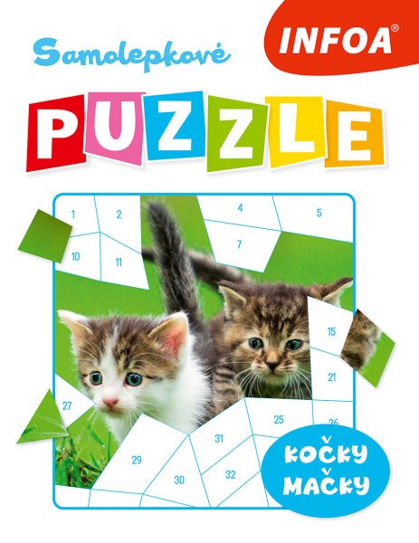 Samolepkové PUZZLE - Kočky / Mačky