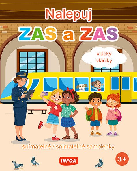 Nalepuj ZAS a ZAS - Vlaky / Vláčiky snímatelné samolepky