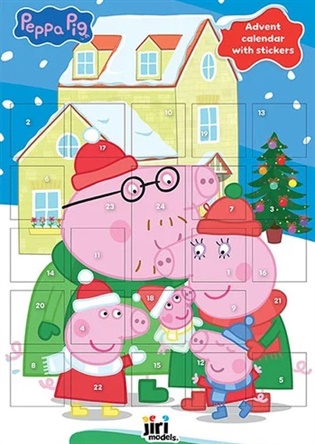 Adventní kalendář se samolepkami Prasátko Peppa